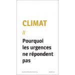 Climat, pourquoi les urgences ne répondent pas - Cahier n°54